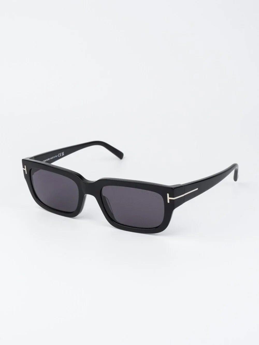 Tom Ford EZRA Men Sunglasses Black Smoke Rectangle FT1075/S 01A NEW AUTHENTIC